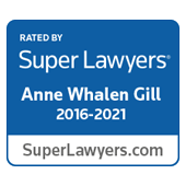 Rated By Super Lawyers | Anne Whalen Gill 2016-2021 | SuperLawyers.com